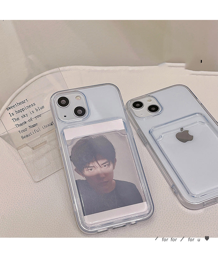 Kpop Transparent Photocard Phone Case