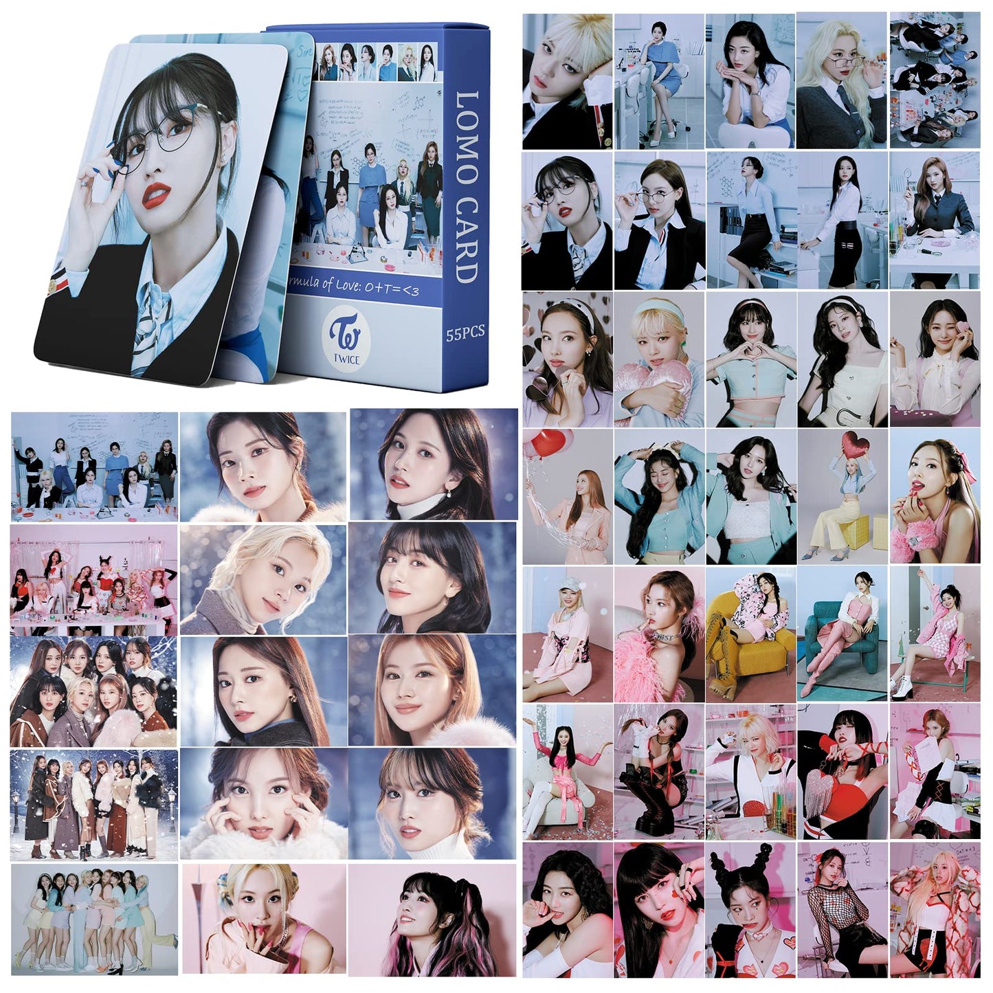 TWICE Formula of Love: O+T=<3 Lomo Cards